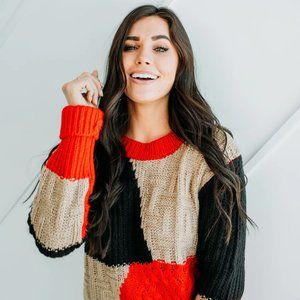 Red Block Sweater